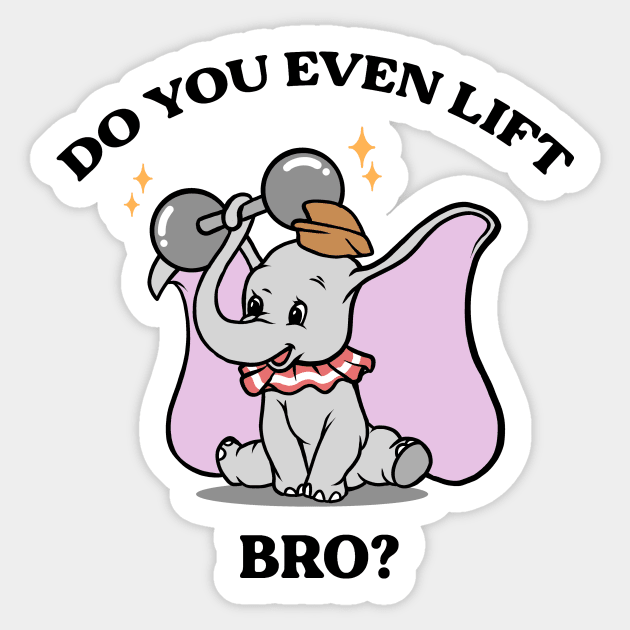 Do You Even Lift Bro? Sticker by Rainbow Llama